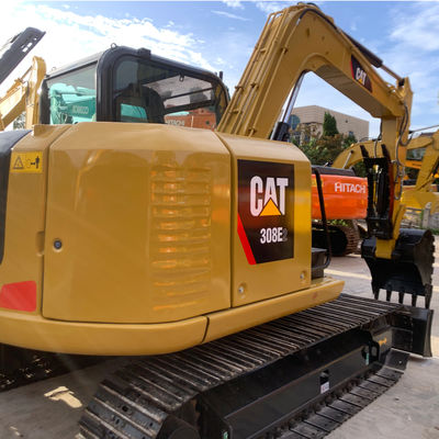 強力な黄色の水力使用キャット掘削機 クローラータイプ2手掘削機 CAT308D