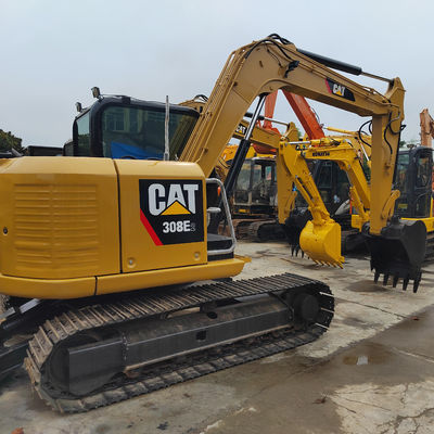強力な黄色の水力使用キャット掘削機 クローラータイプ2手掘削機 CAT308D