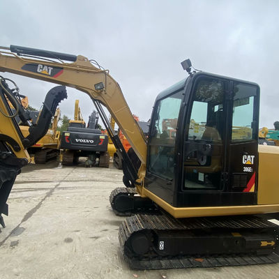 中古の建設機械 道路建設用 掘削機 Cat306E2 34.7kw