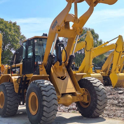 建築用バックホーローダー CAT 966H 6T 負荷 二手トラクター バックホーローダー