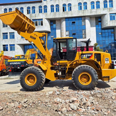 建築用バックホーローダー CAT 966H 6T 負荷 二手トラクター バックホーローダー