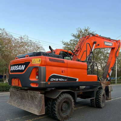 ドーサン DX210W 中古車輪掘削機 水力ミニ中古掘削機 20100 kg