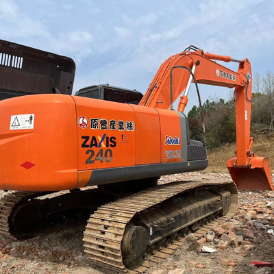 中古のヒタチZX240 水力クローラー掘削機 中古 23.5トンの掘削機