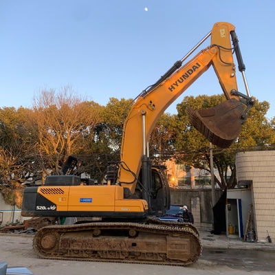 ハイドロリック大型古用掘削機 ヒュンダイ 520L-9 クローラー型 52170kg