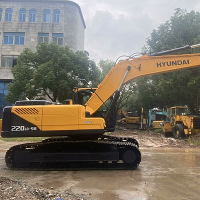 建設 古い掘削機 ヒューンダイ 220lc-9s 黄色 二手掘削機