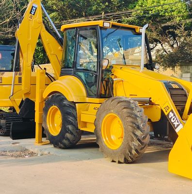 74.6kW JCB 4CX 中古 ローダー 黄色 4378kg リフト 中古 バックホー ローダー 輪 移動