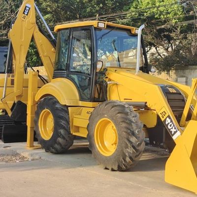 74.6kW JCB 4CX 中古 ローダー 黄色 4378kg リフト 中古 バックホー ローダー 輪 移動