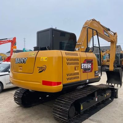黄色 旧式ミニ掘削機 SANY 95c 中古掘削機 9180kg