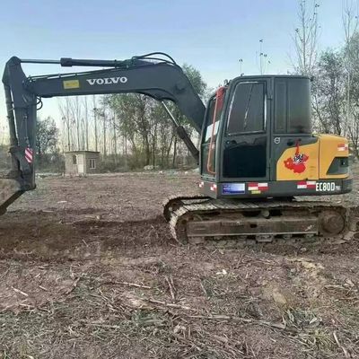 ボルボ80D 中古 ミニ掘削機 道路建設用 42kw 2100rpm