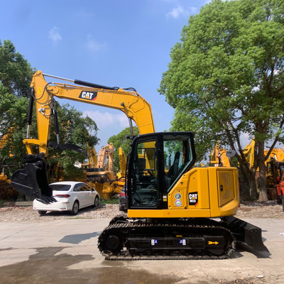 クローラー型 中古掘削機 CAT307.5 バックホーバケット付き古いカタツムリ掘削機